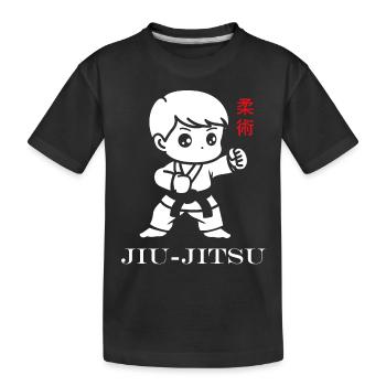 Jiu Jitsu - Kids' Premium Organic T-Shirt - black - Front