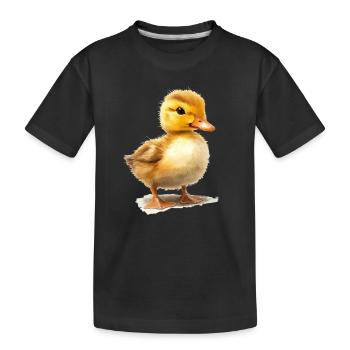 Caneton mignon - T-shirt bio Premium Enfant - noir - Devant