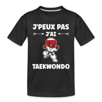taekwondo - T-shirt bio Premium Enfant - noir - Devant