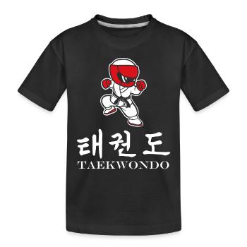 taekwondo - T-shirt bio Premium Enfant - noir - Devant