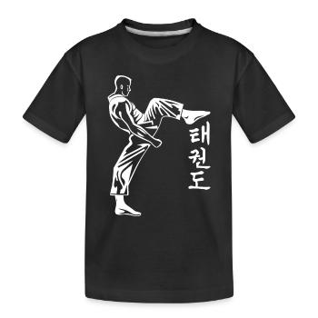 taekwondo - T-shirt bio Premium Enfant - noir - Devant