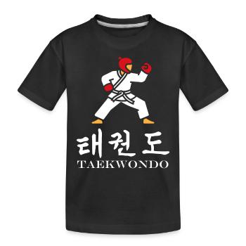 taekwondo - T-shirt bio Premium Enfant - noir - Devant