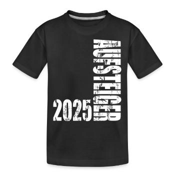 Aufsteiger 2025 Aufstiegstrikot Aufstieg 25 - Kinder Premium Bio T-Shirt - Schwarz - Vorne