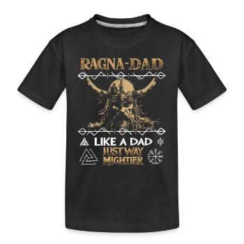 RAGNA-DAD Mighty Viking pour la fête des pères - T-shirt bio Premium Enfant - noir - Devant