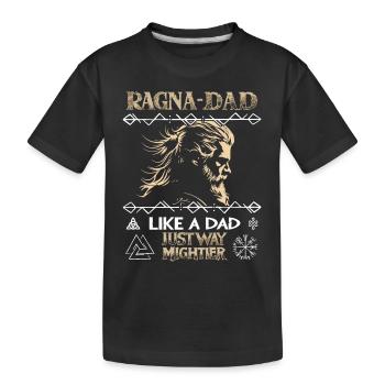 Profil viking RAGNA-DAD pour la fête des pères - T-shirt bio Premium Enfant - noir - Devant