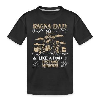RAGNA-DAD Vikings avec enfants pour des pères forts - T-shirt bio Premium Enfant - noir - Devant