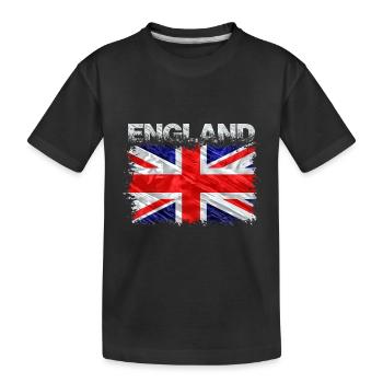 Großbritannien - Kinder Premium Bio T-Shirt - Schwarz - Vorne