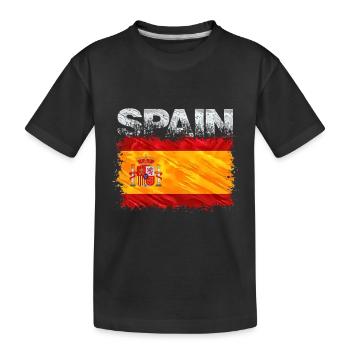Espagne - T-shirt bio Premium Enfant - noir - Devant