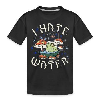 Dicton sur l’eau - T-shirt bio Premium Enfant - noir - Devant