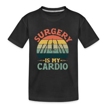 Chirurgie ist mein Herzchirurg Chirurgischer Arzt Surge - Kinder Premium Bio T-Shirt - Schwarz - Vorne