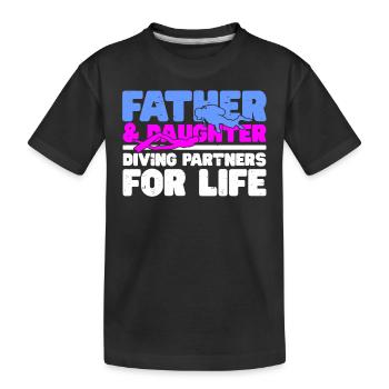 Scuba Diving Diver - Kids' Premium Organic T-Shirt - black - Front