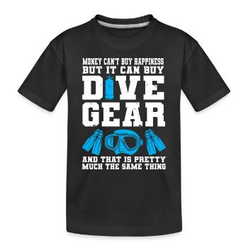 Scuba Diving Diver - Kinder Premium Bio T-Shirt - Schwarz - Vorne