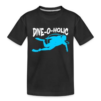 Scuba Diving Diver - Kids' Premium Organic T-Shirt - black - Front