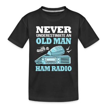 Antenne radio amateur - T-shirt bio Premium Enfant - noir - Devant