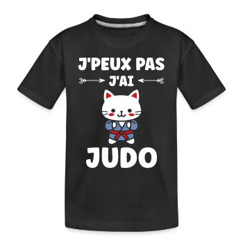 judo - T-shirt bio Premium Enfant - noir - Devant