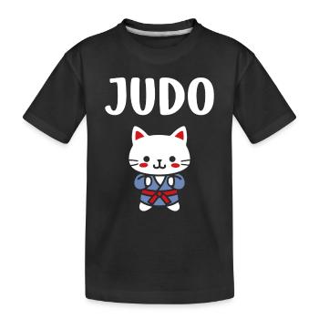 judo - T-shirt bio Premium Enfant - noir - Devant