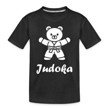 Judo - Kinder Premium Bio T-Shirt - Schwarz - Vorne