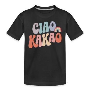 Ciao Kakao - Kinder Premium Bio T-Shirt - Schwarz - Vorne