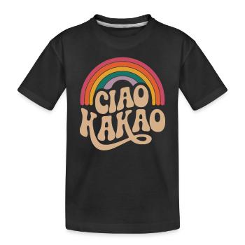 Ciao Kakao - Kinder Premium Bio T-Shirt - Schwarz - Vorne