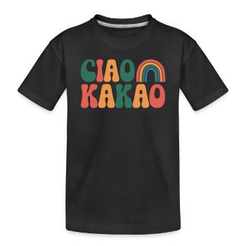 Ciao Kakao - Kinder Premium Bio T-Shirt - Schwarz - Vorne