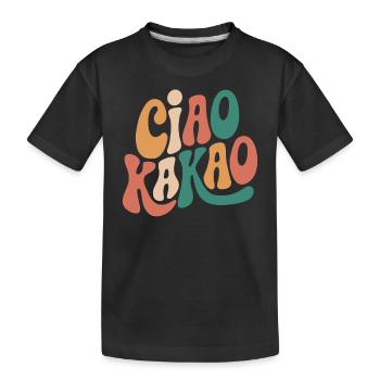 Ciao Kakao - Kinder Premium Bio T-Shirt - Schwarz - Vorne