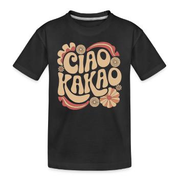 Ciao Kakao - Kinder Premium Bio T-Shirt - Schwarz - Vorne