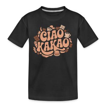 Ciao Kakao - Kinder Premium Bio T-Shirt - Schwarz - Vorne