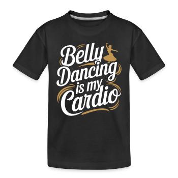 Rhythmische Bewegungen im Orientalischen Tanz: - Kinder Premium Bio T-Shirt - Schwarz - Vorne