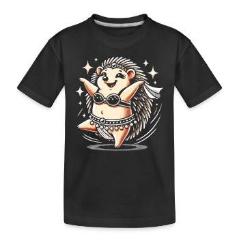 Rhythmische Bewegungen im Orientalischen Tanz: - Kinder Premium Bio T-Shirt - Schwarz - Vorne