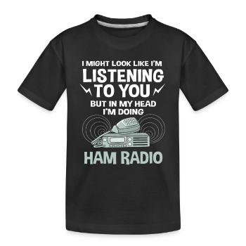 Amateur Radio Radio - T-shirt bio Premium Enfant - noir - Devant