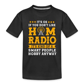 Antenne radio amateur - T-shirt bio Premium Enfant - noir - Devant