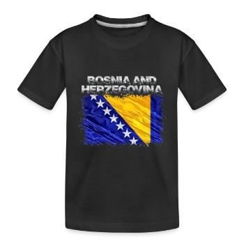 Bosnie-Herzégovine - T-shirt bio Premium Enfant - noir - Devant