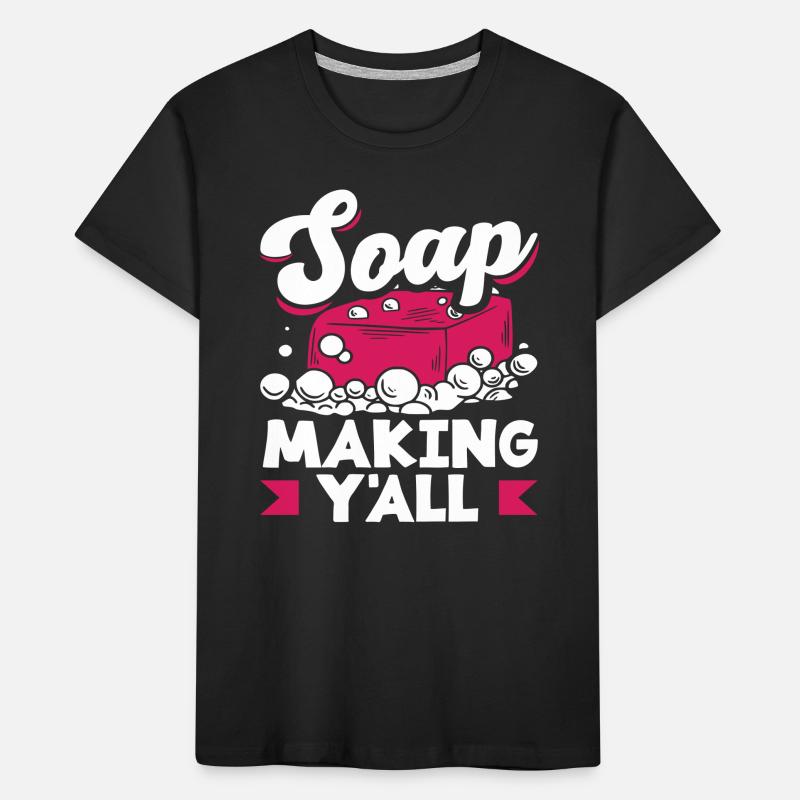 Soap Making for You DIY Soap Making Kids' Premium Organic T-Shirt