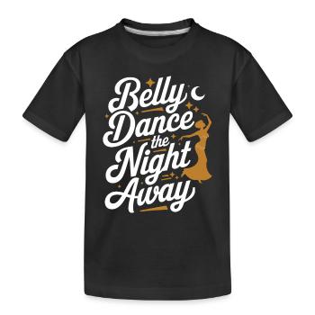 Rhythmische Bewegungen im Orientalischen Tanz: - Kinder Premium Bio T-Shirt - Schwarz - Vorne