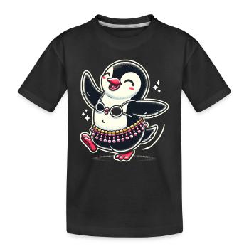 Rhythmische Bewegungen im Orientalischen Tanz: - Kinder Premium Bio T-Shirt - Schwarz - Vorne