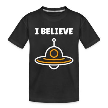 soucoupe volante - T-shirt bio Premium Enfant - noir - Devant