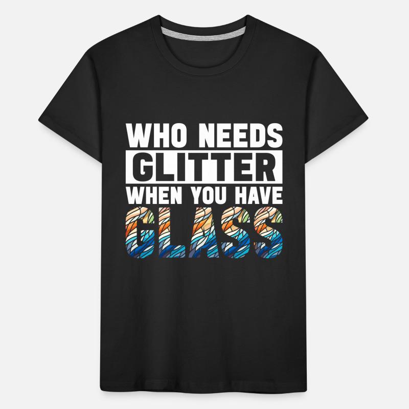 Buntglaskünstler Buntglaskunst Kinder Premium Bio T-Shirt