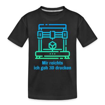 Imprimante 3D modélisme fabrication cadeau pour l’impression amateur - T-shirt bio Premium Enfant - noir - Devant