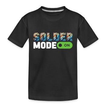 Stained Glass Artist Stained Glass Art - Kids' Premium Organic T-Shirt - black - Front