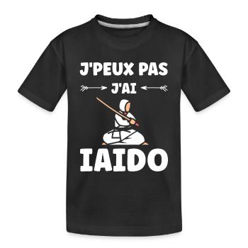 iaido - T-shirt bio Premium Enfant - noir - Devant