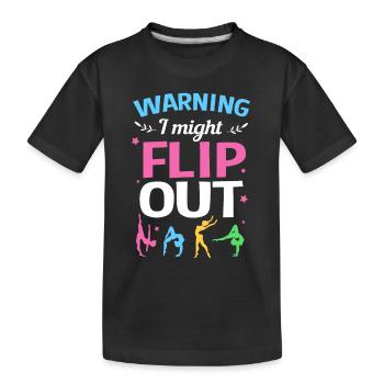 Gymnasts Athletics Gymnastics - Kids' Premium Organic T-Shirt - black - Front