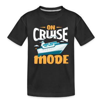 Im Kreuzfahrtmodus en mode croisière - T-shirt bio Premium Enfant - noir - Devant