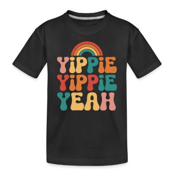 Yippie Yippie Yeah - T-shirt bio Premium Enfant - noir - Devant