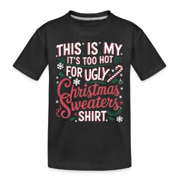 Christmas Ugly Christmas Funny - Kids' Premium Organic T-Shirt - black - Front