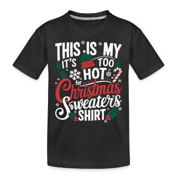 Ugly Christmas Christmas Funny - Kids' Premium Organic T-Shirt - black - Front