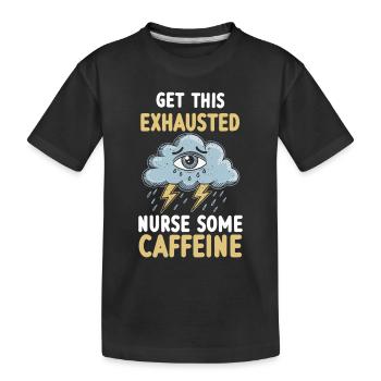Erschöpfung und Burnout bei Überarbeiteten - Kinder Premium Bio T-Shirt - Schwarz - Vorne