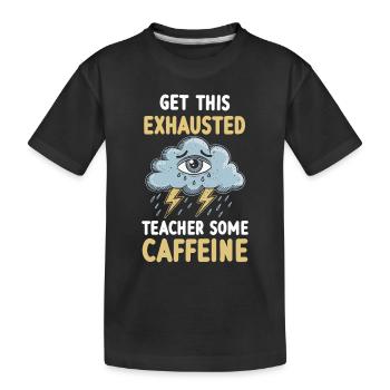 Teacher Wearion Burnout Motif révisé - T-shirt bio Premium Enfant - noir - Devant