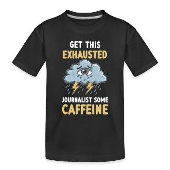 Erschöpfung Und Burnout Bei Überarbeiteten - Kinder Premium Bio T-Shirt - Schwarz - Vorne