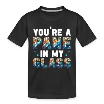 Stained Glass Artist Stained Glass Art - Kids' Premium Organic T-Shirt - black - Front