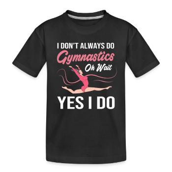 Athletics - Kids' Premium Organic T-Shirt - black - Front